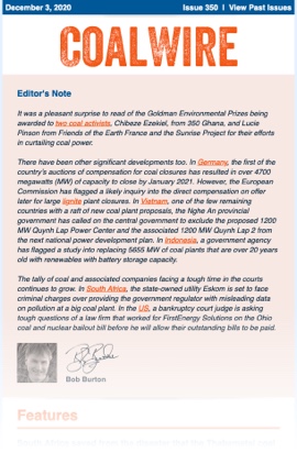 CoalWire newsletter preview